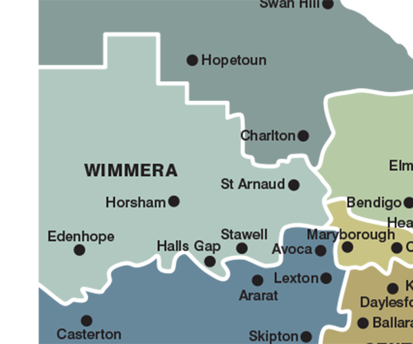 Wimmera Fire Districts Map