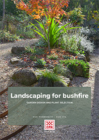 cover of landscaping for bushfire guide