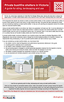 cover of bushfire shelter guide