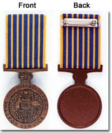 front and back of national medal