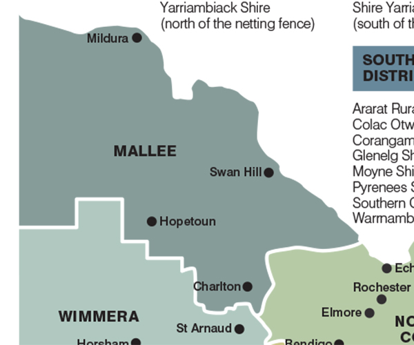 Mallee Fire District Map