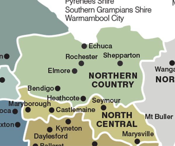 Northern Country Fire District Map