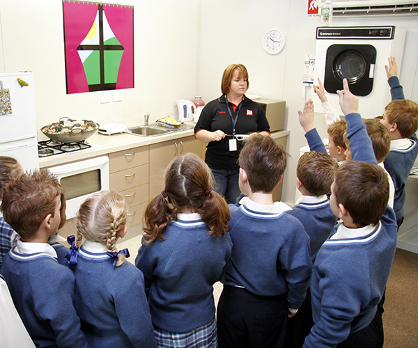 Primary school kids in classroom