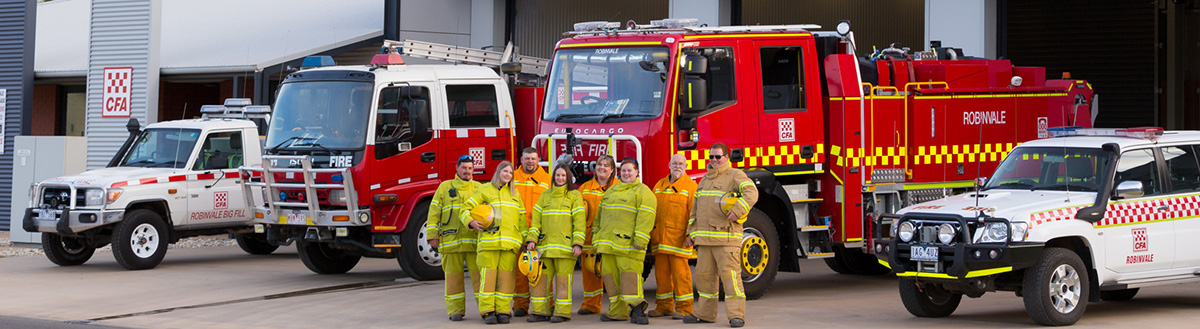 Volunteers at Robinvale Fire Brigade