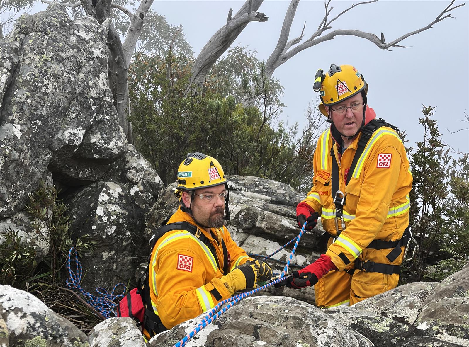 Spotlight on a specialist rope rescue team CFA (Country Fire Authority)