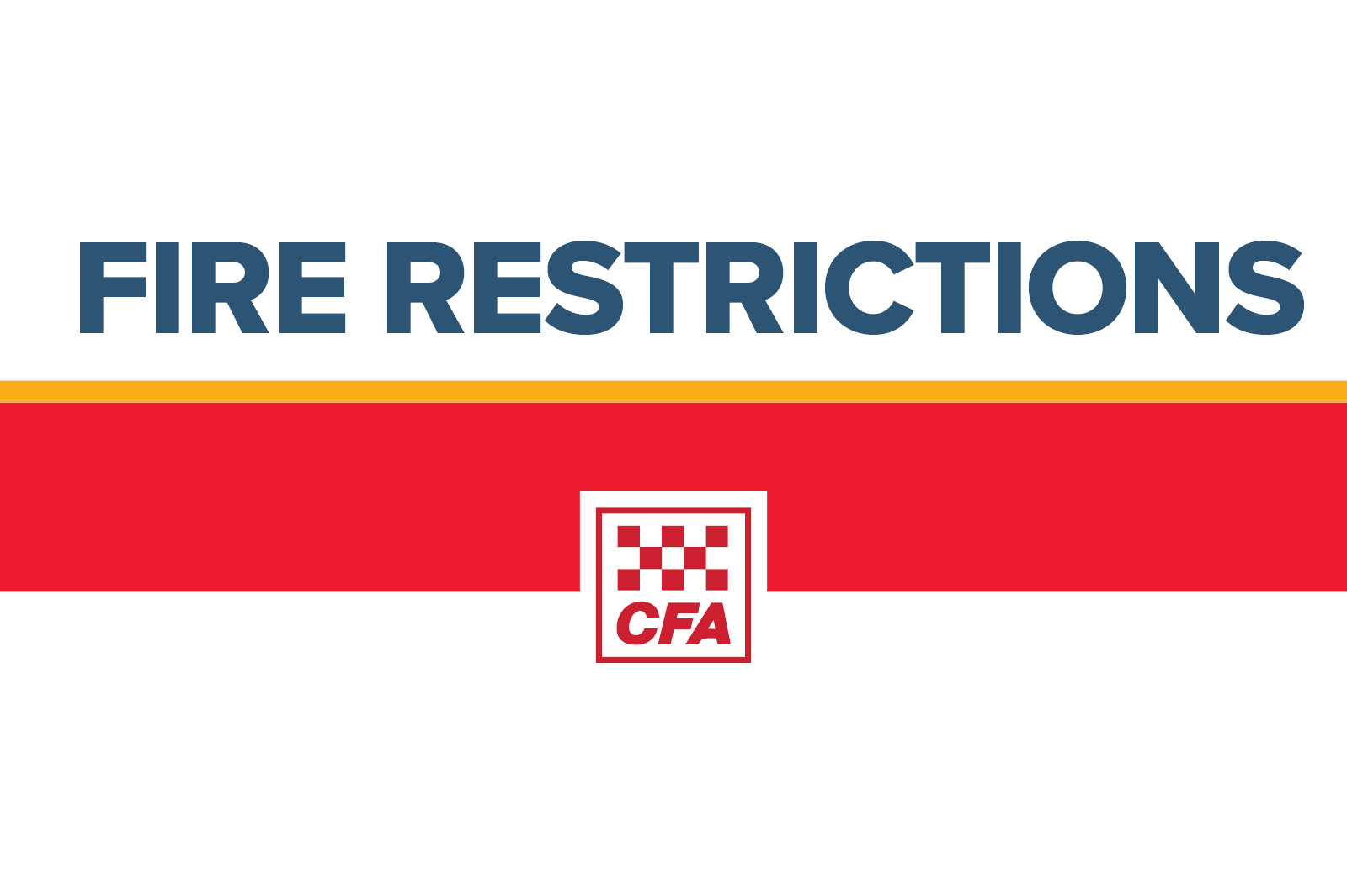 Fire restrictions announced for another five Victorian areas CFA (Country Fire Authority)
