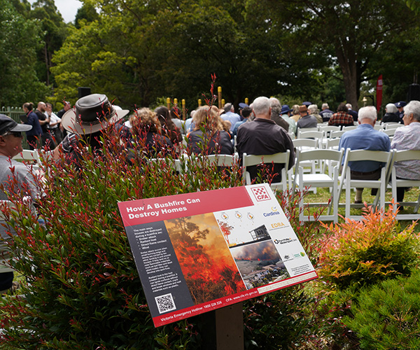 Ash Wed memorial event - signage