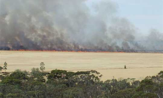 Rural Grassfires from a distance