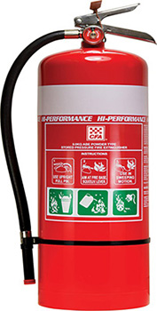 large dry extinguisher