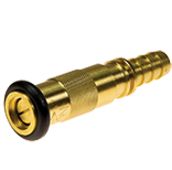 fire hose with gold pipe