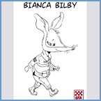 Colouring sheet - Bianca Bilby