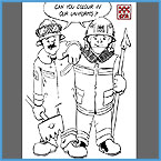 Colouring sheet - Firefighters