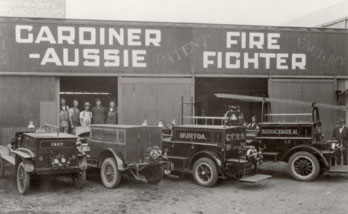 CFA historical image Warracknabeal fire brigade 1920s