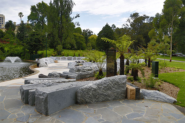 new memorial at treasury gardens