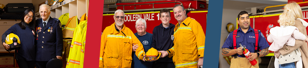 montage of CFA volunteers