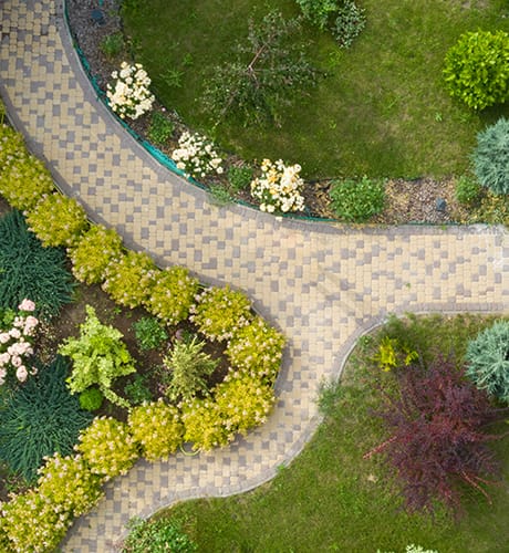 Separated garden beds 460