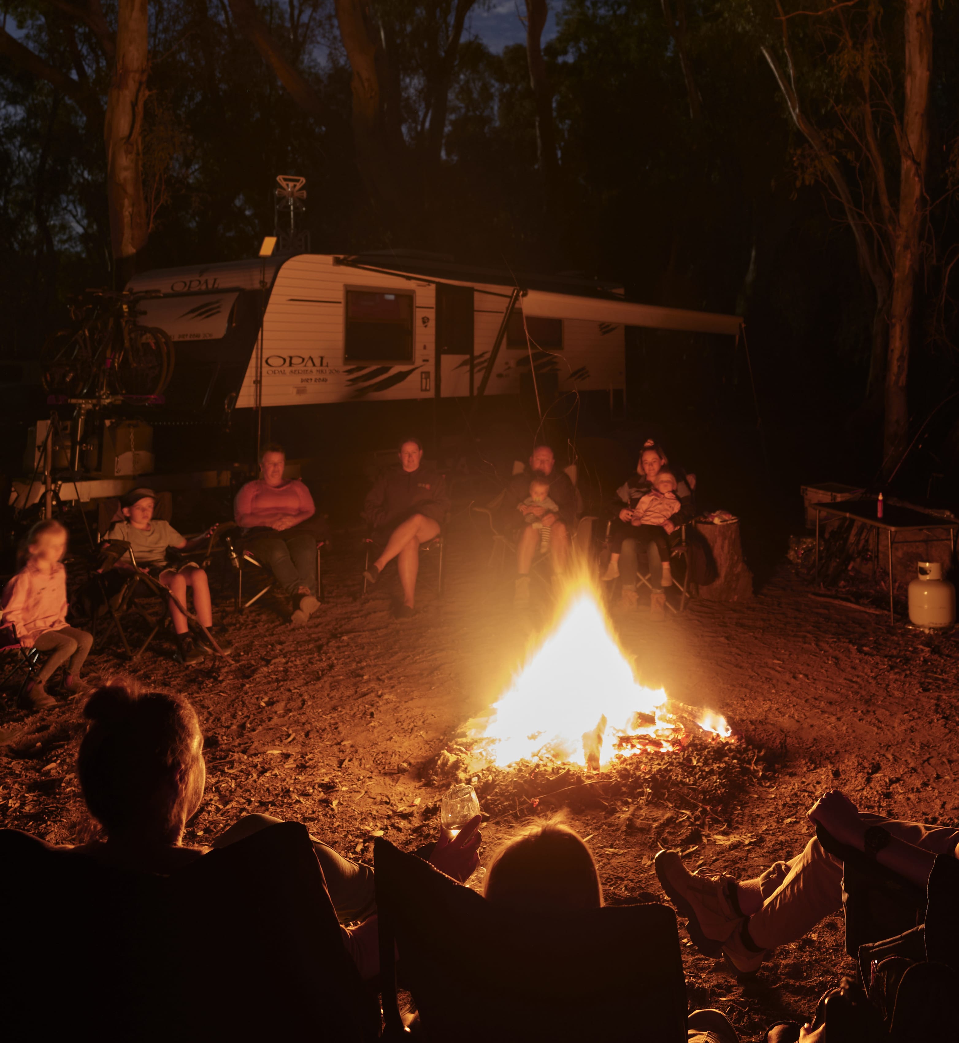 Campfire in the bush 460