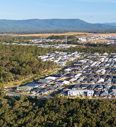 new housing development aerial view 460