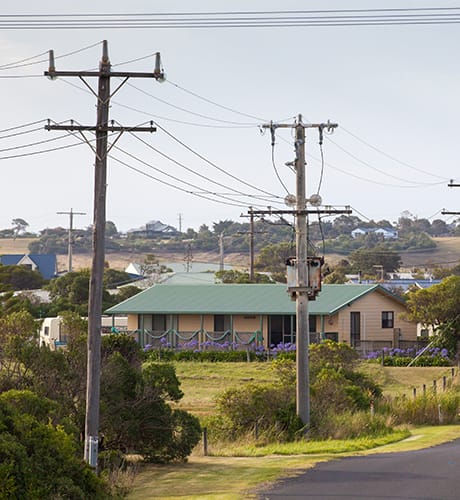 Rural neighbourhood powerlines 460