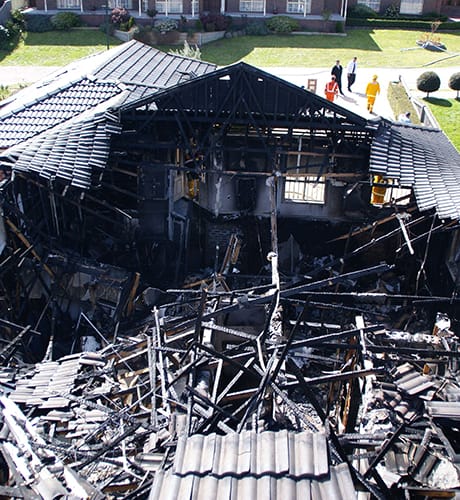 Residential home fire 460