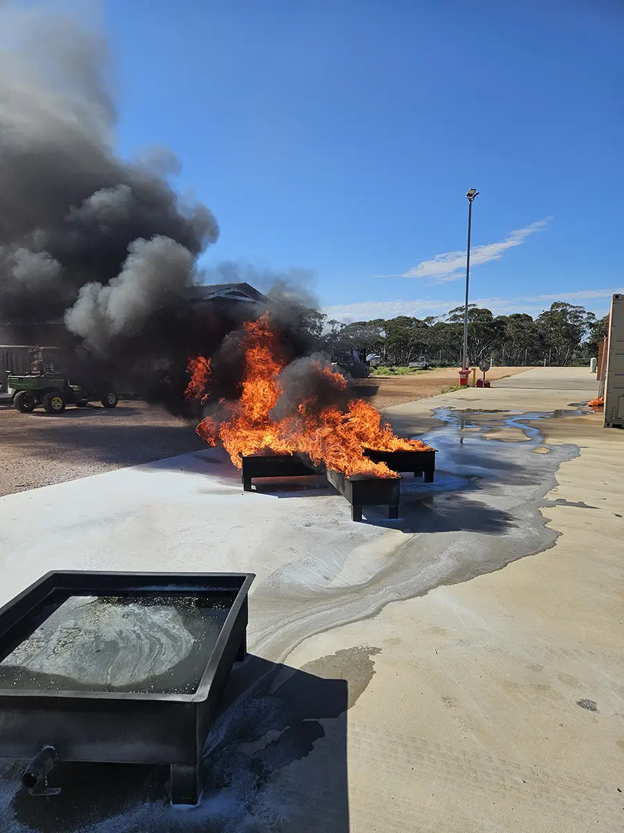 VEMTC Sunraysia burning prop