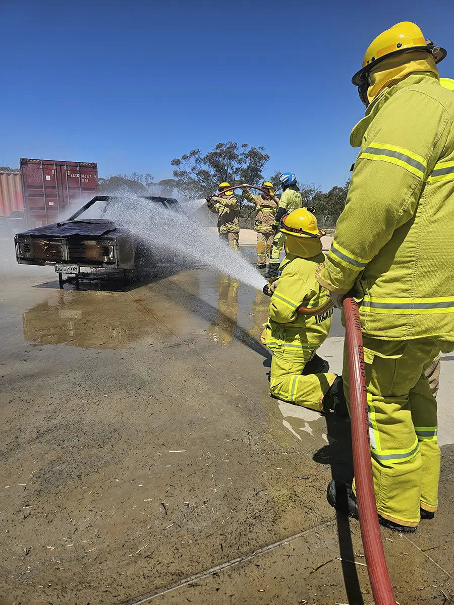 VEMTC Sunraysia training spraying car prop