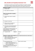 cover of gifts declaration form