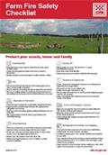cover of farm fire safety checklist