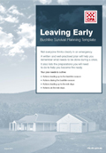 cover of leaving early plan