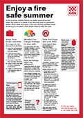 Enjoy a fire safe summer flyer