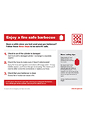 cover of BBQ fire safety
