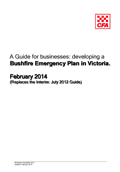 cover of developing a bushfire emergency plan 